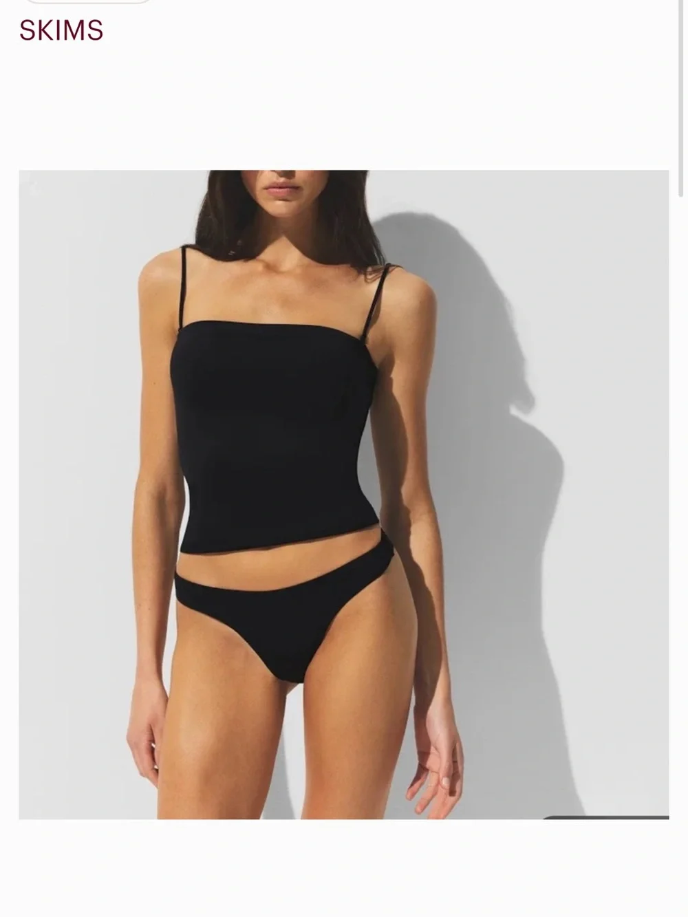 SKIMS Swim Convertible Bandeau Top + Classic Bottom Bikini Set
